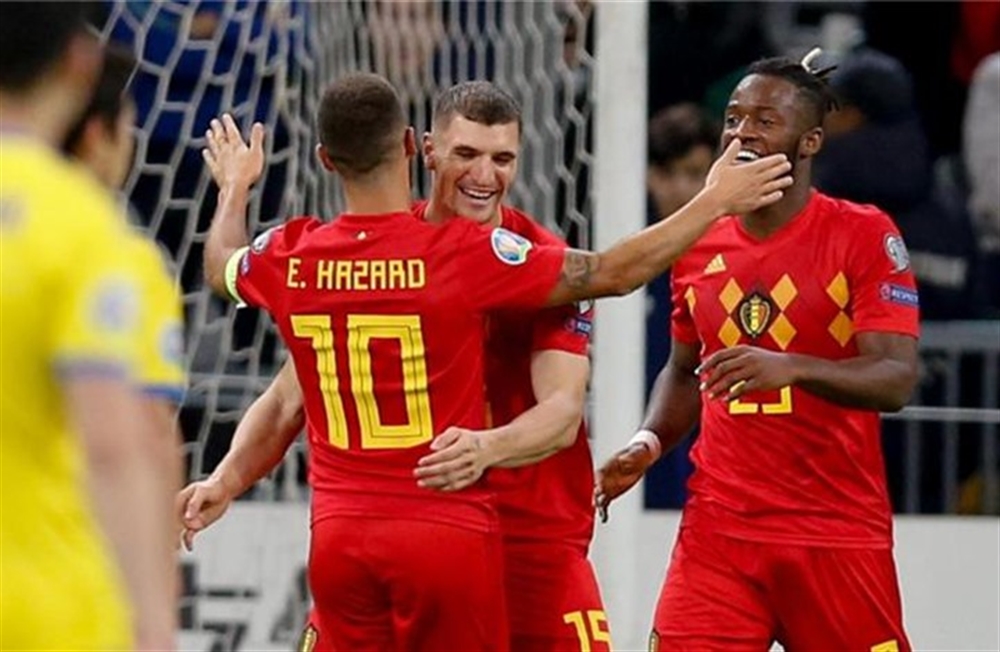 بلجيكا تكتسح كازخستان بثنائية في تصفيات كأس أوروبا