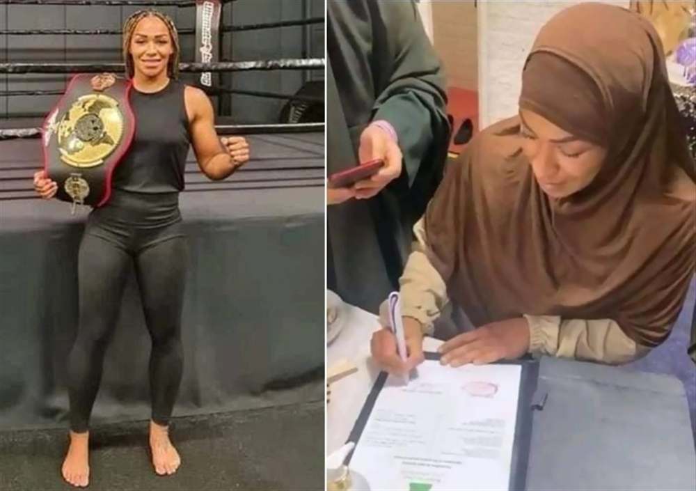 (صورة).. بطلة ملاكمة أوروبية تعتنق الاسلام